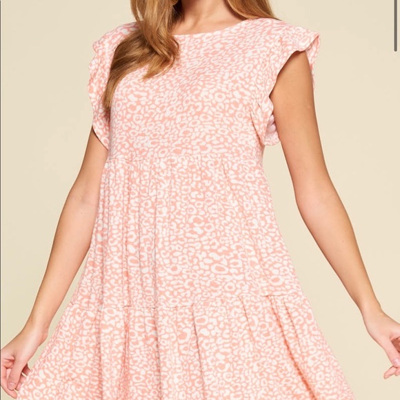Peachy Animal Print Dress - Picture 5 of 6